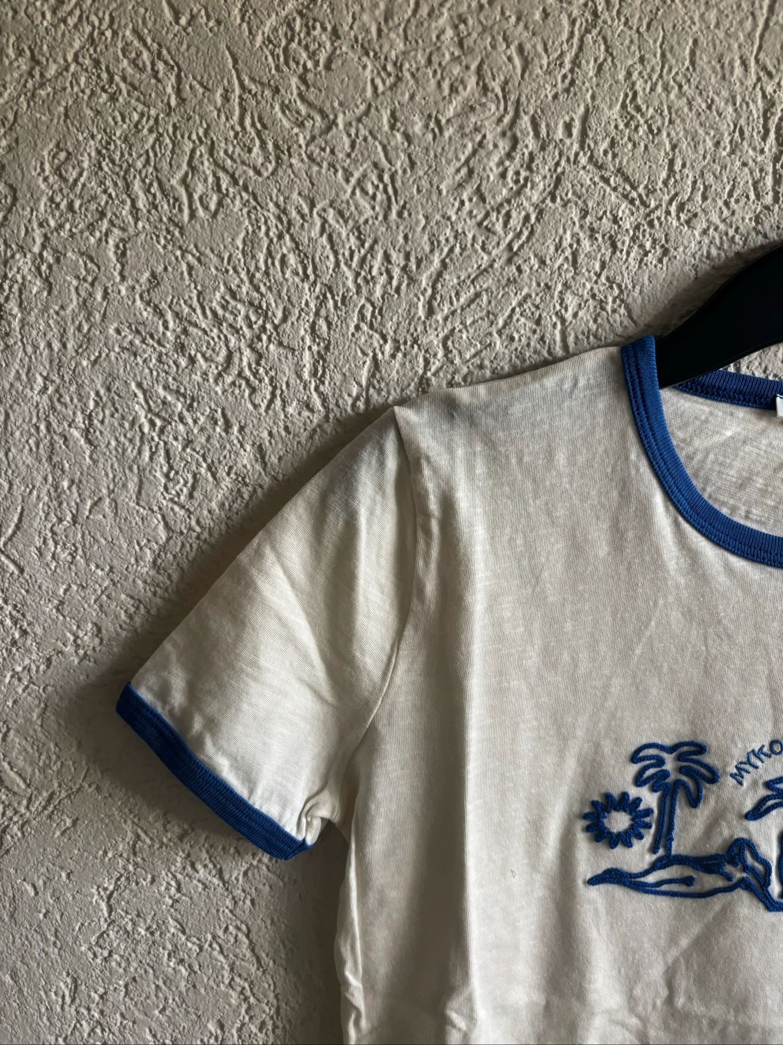 Zara blue white t-shirt women - size s – photo 3